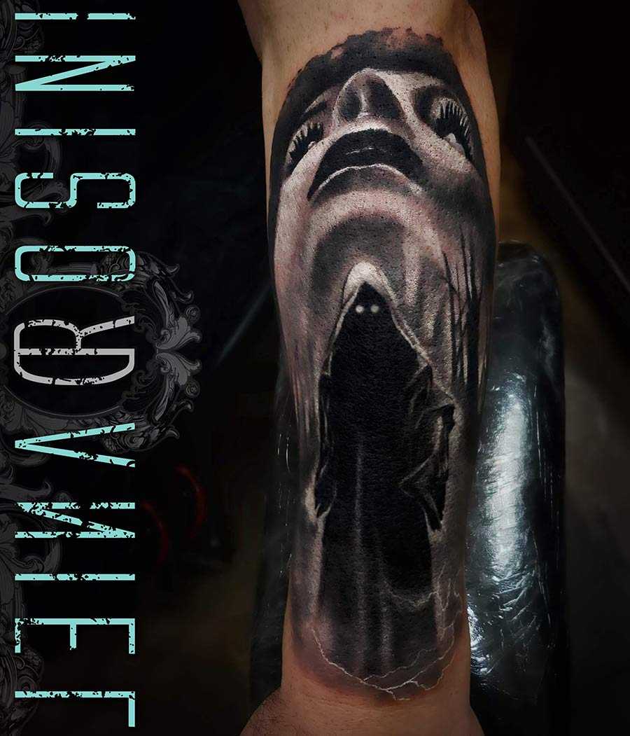 Daniel Rosini - Tattoos - Pure Ink Tattoo New Jersey - Grim Reaper Girl