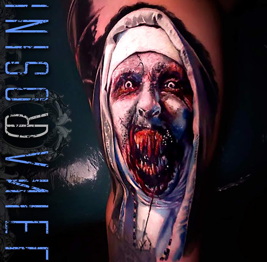 Daniel Rosini - Tattoos - Pure Ink Tattoo New Jersey - The Nun