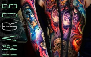 Daniel Rosini - Tattoos - Pure Ink Tattoo New Jersey - Starry Night Space Galaxy